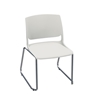 Picture of Global Rebound R6NPP Sled Base Stacking Armless Chair with Chrome Frame