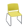 Picture of Global Rebound R6NPP Sled Base Stacking Armless Chair with Chrome Frame