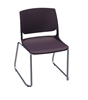 Picture of Global Rebound R6NPP Sled Base Stacking Armless Chair with Chrome Frame