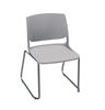 Picture of Global Rebound R6NPP Sled Base Stacking Armless Chair with Chrome Frame