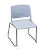 Picture of Global Rebound R6NPP Sled Base Stacking Armless Chair with Chrome Frame