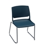 Picture of Global Rebound R6NPP Sled Base Stacking Armless Chair with Chrome Frame
