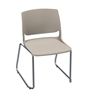 Picture of Global Rebound R6NPP Sled Base Stacking Armless Chair with Chrome Frame