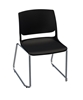 Picture of Global Rebound R6NPP Sled Base Stacking Armless Chair with Chrome Frame