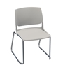 Picture of Global Rebound R6NPP Sled Base Stacking Armless Chair with Chrome Frame