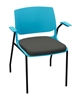 Picture of Global Rebound R5APUG Stacking Armchair with Upholstered Seat