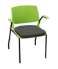 Picture of Global Rebound R5APUG Stacking Armchair with Upholstered Seat