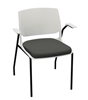 Picture of Global Rebound R5APUG Stacking Armchair with Upholstered Seat