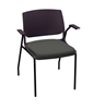 Picture of Global Rebound R5APUG Stacking Armchair with Upholstered Seat