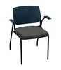 Picture of Global Rebound R5APUG Stacking Armchair with Upholstered Seat