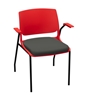 Picture of Global Rebound R5APUG Stacking Armchair with Upholstered Seat