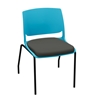 Picture of Global Rebound R5NPUG Stacking Armless Chair with Upholstered Seat