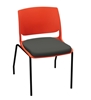 Picture of Global Rebound R5NPUG Stacking Armless Chair with Upholstered Seat