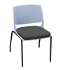 Picture of Global Rebound R5NPUG Stacking Armless Chair with Upholstered Seat