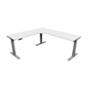 Picture of i5 iRize I6060 Height Adjustable L-Shaped Desk with Silver Base