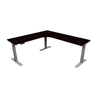 Picture of i5 iRize I6060 Height Adjustable L-Shaped Desk with Silver Base