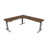 Picture of i5 iRize I6060 Height Adjustable L-Shaped Desk with Silver Base