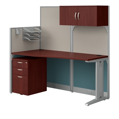 Picture of OIH002 Straight Workstation w/ Storage & Accessory Kit