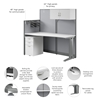 Picture of OIH002 Straight Workstation w/ Storage & Accessory Kit