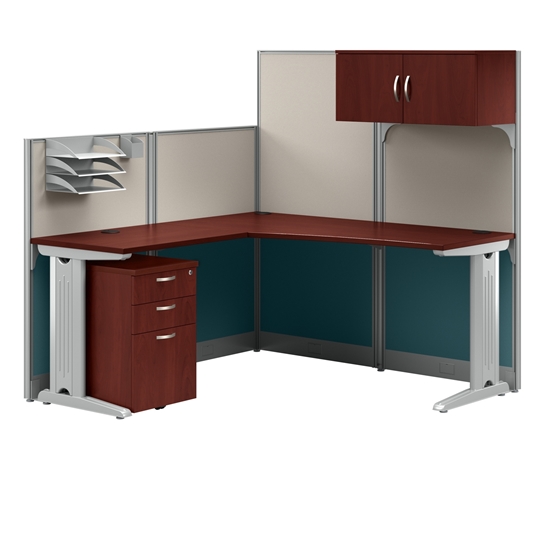 Picture of OIH004 L Workstation w/ Storage & Accessory Kit