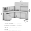 Picture of OIH004 L Workstation w/ Storage & Accessory Kit