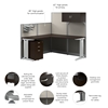 Picture of OIH004 L Workstation w/ Storage & Accessory Kit
