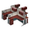 Picture of OIH007 4 Person L Workstations with Storage