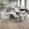 Picture of OIH007 4 Person L Workstations with Storage