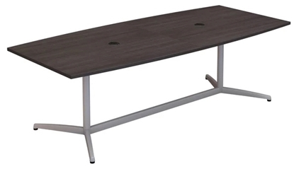 Picture of P/N 99TBM96 8' Boat Shaped Conference Table with Metal Base