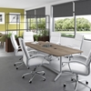 Picture of P/N 99TBM96 8' Boat Shaped Conference Table with Metal Base