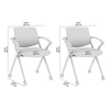 Picture of BBF Envision CH4001 Mesh Back Folding Chairs with Arms - Set of 2 in Black Mesh