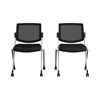 Picture of BBF Envision CH4002 Mesh Back Folding Chairs - Set of 2 in Black Mesh