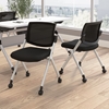 Picture of BBF Envision CH4002 Mesh Back Folding Chairs - Set of 2 in Black Mesh