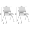 Picture of BBF Envision CH4002 Mesh Back Folding Chairs - Set of 2 in Black Mesh