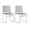 Picture of BBF Envision CH4003 Stackable Chairs - Set of 2 in Black or Grey