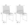 Picture of BBF Envision CH4003 Stackable Chairs - Set of 2 in Black or Grey