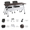 Picture of BBF Envision NVS003 60W Folding Training Table and 2 Folding Chairs