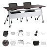 Picture of BBF Envision NVS008 72W Folding Training Table with Powered Grommets + 2 Chairs