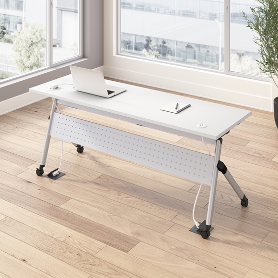 Picture of BBS Envision NVS010 72W Folding Training Table with Powered Grommets
