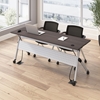 Picture of BBS Envision NVS006 72W Training Table with Powered Grommets + 2 Chairs w/ Arms