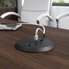 Picture of Vista VST010 60W L Shaped Desk with Metal Legs, Low Storage Cabinet, and Wardrobe