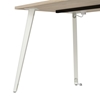 Picture of Vista VST010 60W L Shaped Desk with Metal Legs, Low Storage Cabinet, and Wardrobe