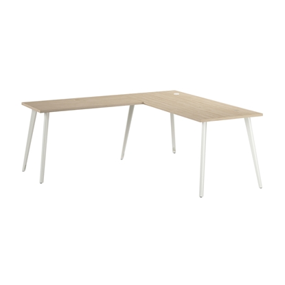 Picture of Vista VST003 72W x 30D L Shaped Desk with Splayed Metal Legs