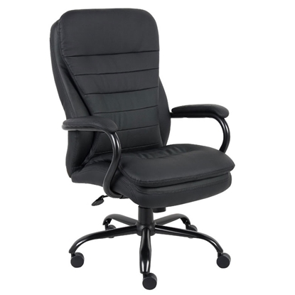 Picture of Boss B991-CP Heavy Duty Double Plush Caressoftplus Vinyl Chair