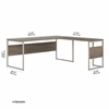Picture of Hybrid  HYB026 L Shaped Table Desk with Metal Legs