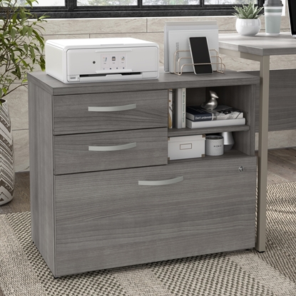 Picture of Hybrid HYF130 Office Storage Cabinet with Drawers and Shelves